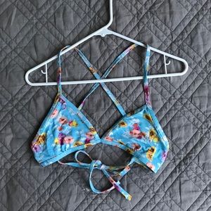 Jolyn Triangle Mango Flamingo Print